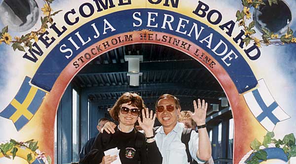Lorrin and Nina in Stockholm.